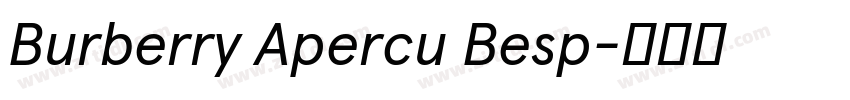 Burberry Apercu Besp字体转换
